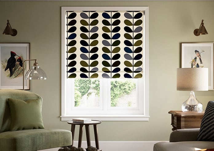Orla Kiely Multi Stem, Moss - Twist&Fit Roman Blind - Image 3